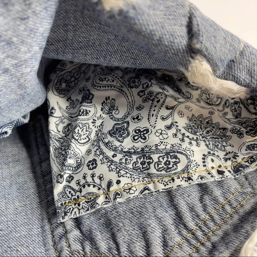 Blanche Denim Distressed Shorts - Picture 5 of 12